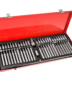 Coffret de 54 embouts de vissage 12 pans et 6 pans spline courts et longs XZN hex torx RICO