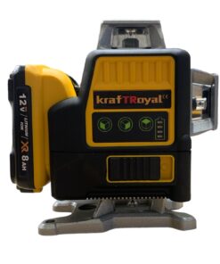NIVEAU LASER 4D avec 16 lignes (quatre points) 360° auto nivelant, avec laser vert Kraft Royal