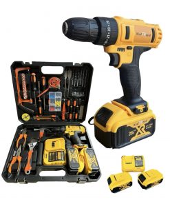 Visseuse Perceuse à percussion sans fil  modèle 36V Kraft Royal + 111 Outillage