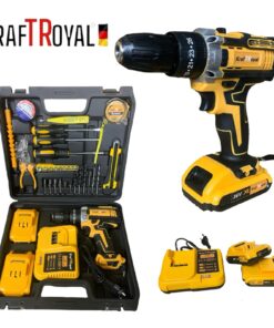 Perceuse visseuse à percussion sans fil Kraft Royal 36V Perceuse + 30 Outils