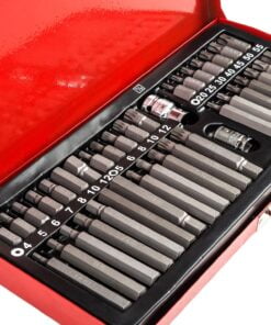 Alternative view of Coffret de 40 embouts de vissage 12 pans et 6 pans spline courts et longs XZN hex torx RICO