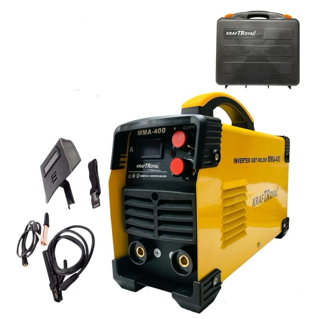 Poste à souder inverter Kraft ROYAL MMA 400A IGBT avec boîtier