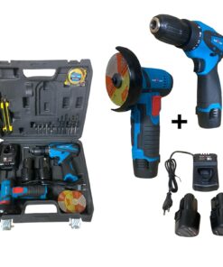 Alternative view of Pack 2 outils Meuleuse d’angle + Visseuse perceuse sans fil 24V avec 2 Batterie et Chargeur