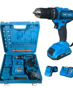 Perceuse visseuse à percussion sans fil Kraft Royal 36V, Chargeur et 2 Batteries + 24 Outils