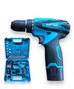 Visseuse Perceuse Sans Fil 24V 2 Batteries Li-Ion, Chargeur + 22 Outils Kraft Royal