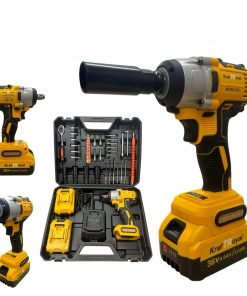Clé à chocs-Boulonneuse sans fil 300-850Nm.36V Kraft Royal + 26 Pièces Accessoires.