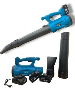 Souffleur de feuilles sans fil 1700W, Kraft Royal 36V à 6 vitesses, feuilles tombées, poussière de neige, outil de nettoyage de jardin et de pelouse, 2 Batteries et Chargeur