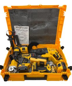 Alternative view of Pack 4 Outils Meuleuse d’angle + Perforateur + Boulonneuse + Visseuse Perceuse Sans Fil 36V Kraft Royal